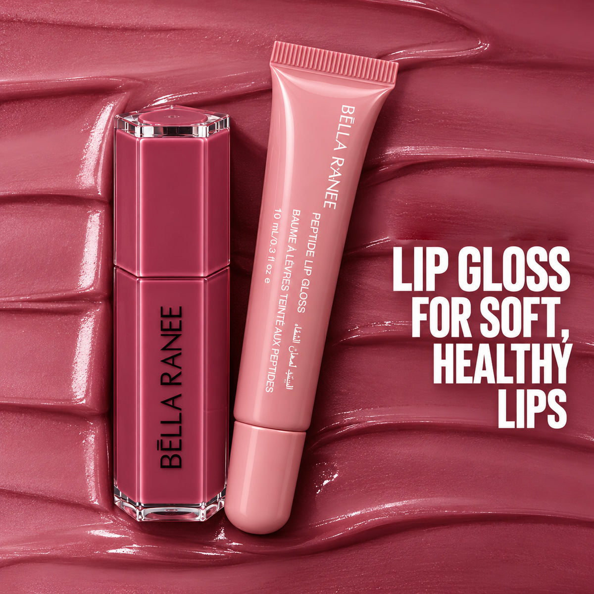Bella Ranee Lipstick and Peptide Lip Gloss Set - YB2004