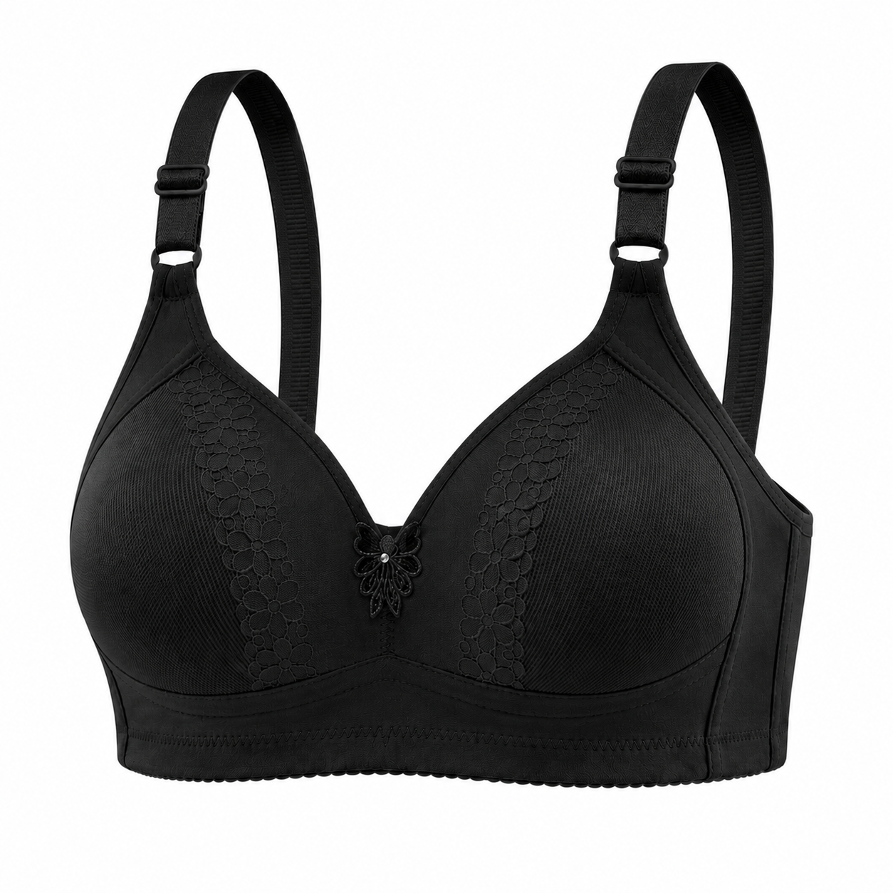 Adjustable Strap Seamless Comfort Bra - 398#