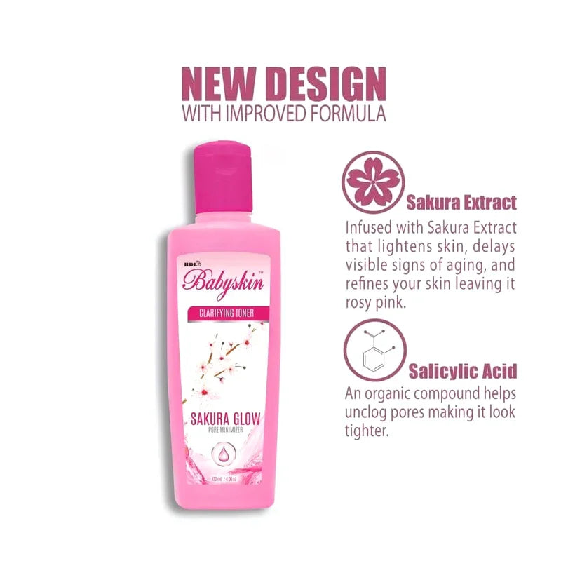 RDL Babyskin Sakura Glow Clarifying Toner - 120ml