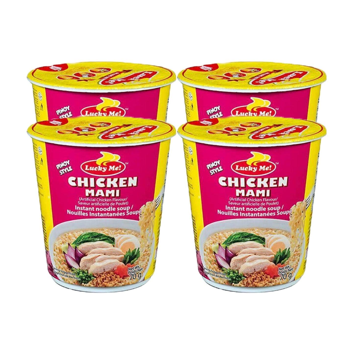 Lucky Me Chicken Mami Cup Noodles 70gm (3+1) Offer