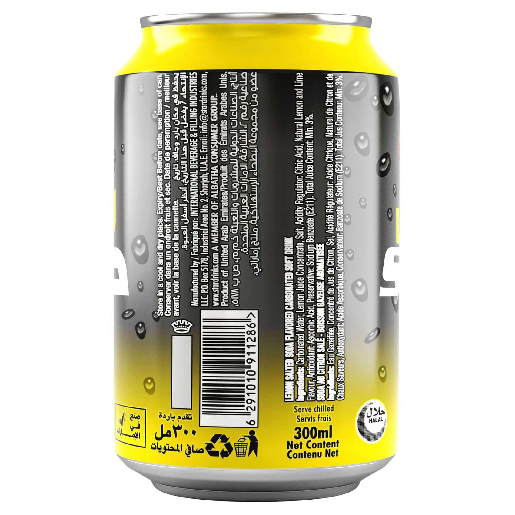 Star Lemon Soda Can - 300ml