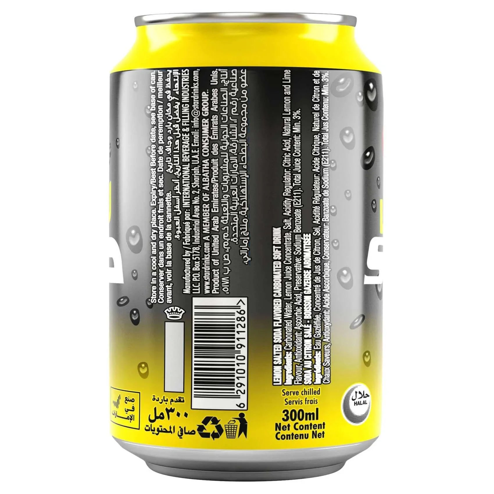 Star Lemon Soda Can - 300ml