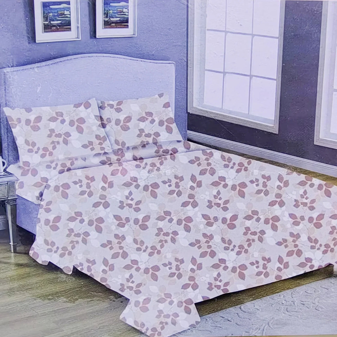Active High Quality Bed Sheet With One Pillow Cover - 150 x 230 CM