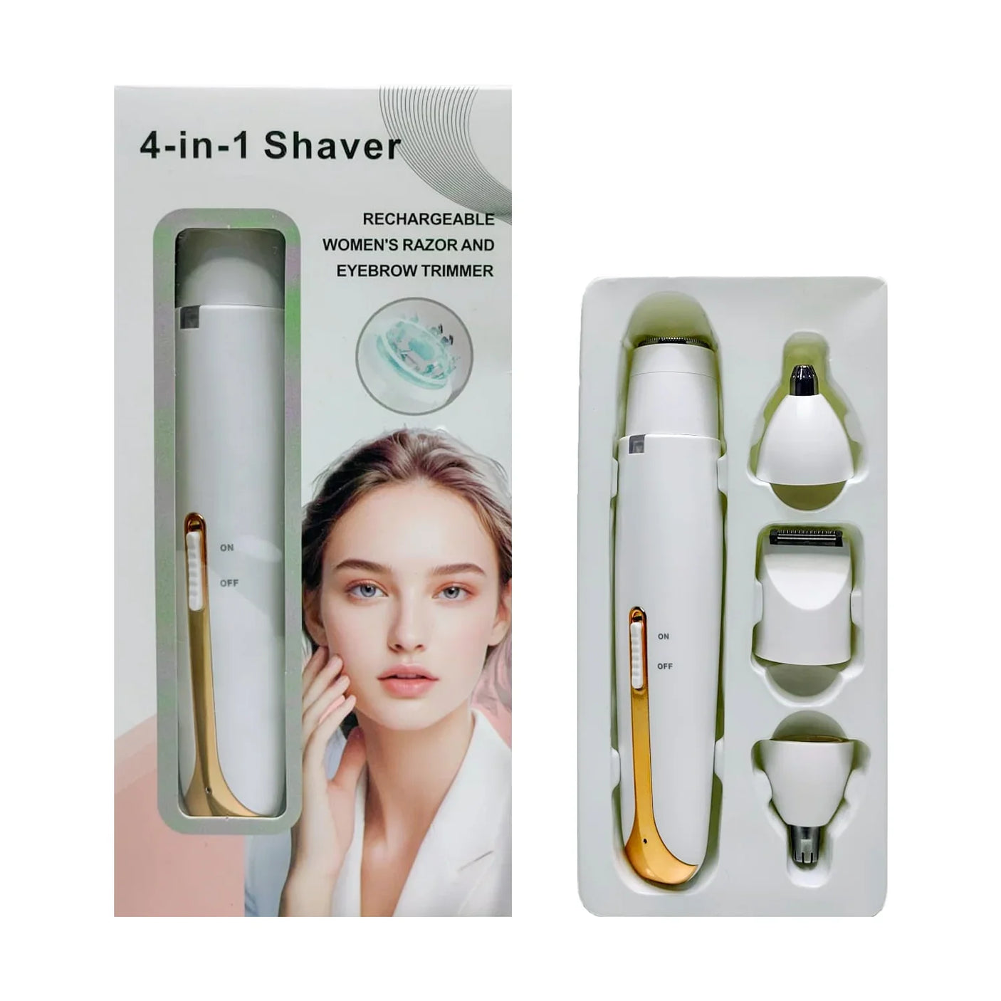 Rechargeable Women's Razor 4 in 1 Shaver
