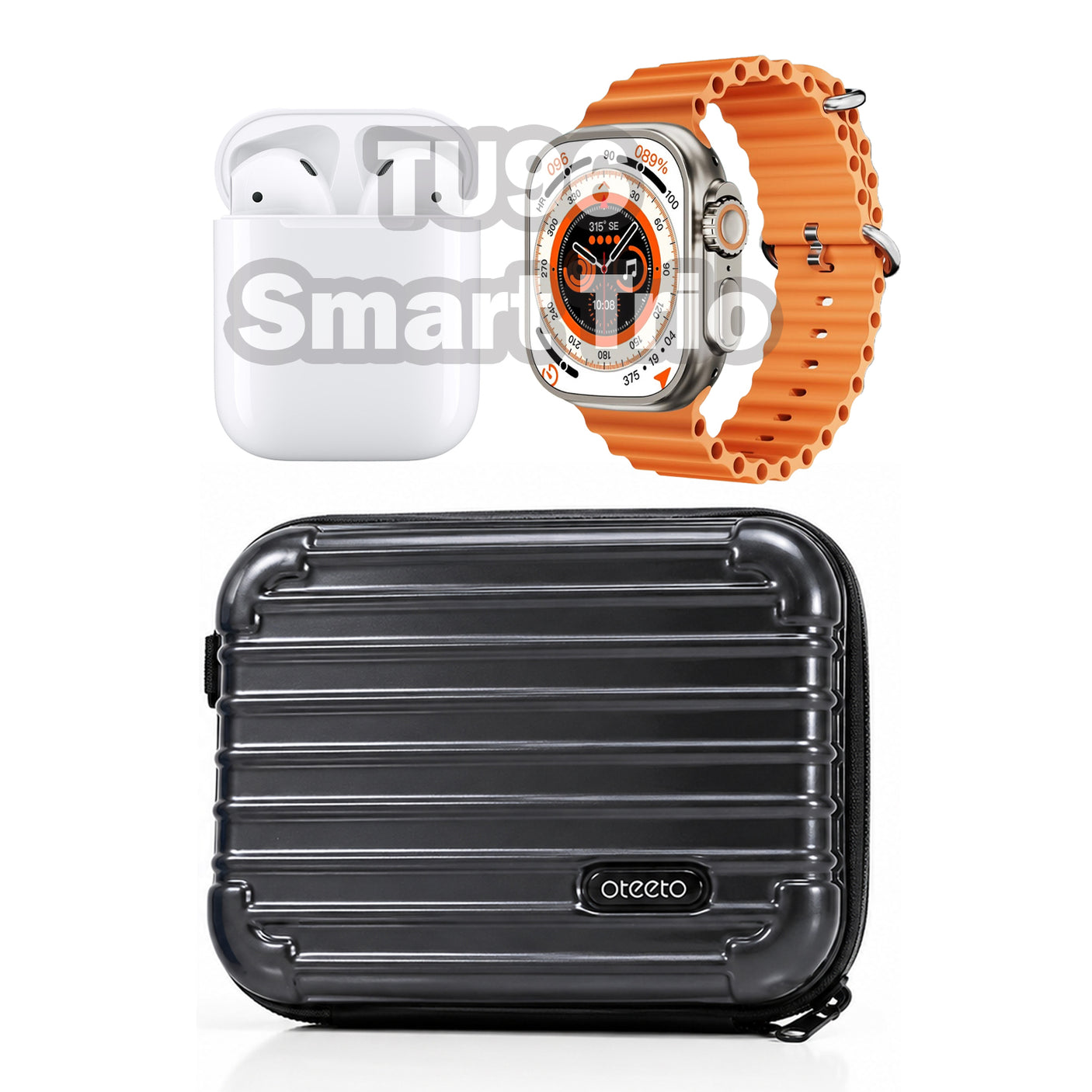 Oteeto Earbuds + Smartwatch & Mobile Bag - TU96 Smart Trio