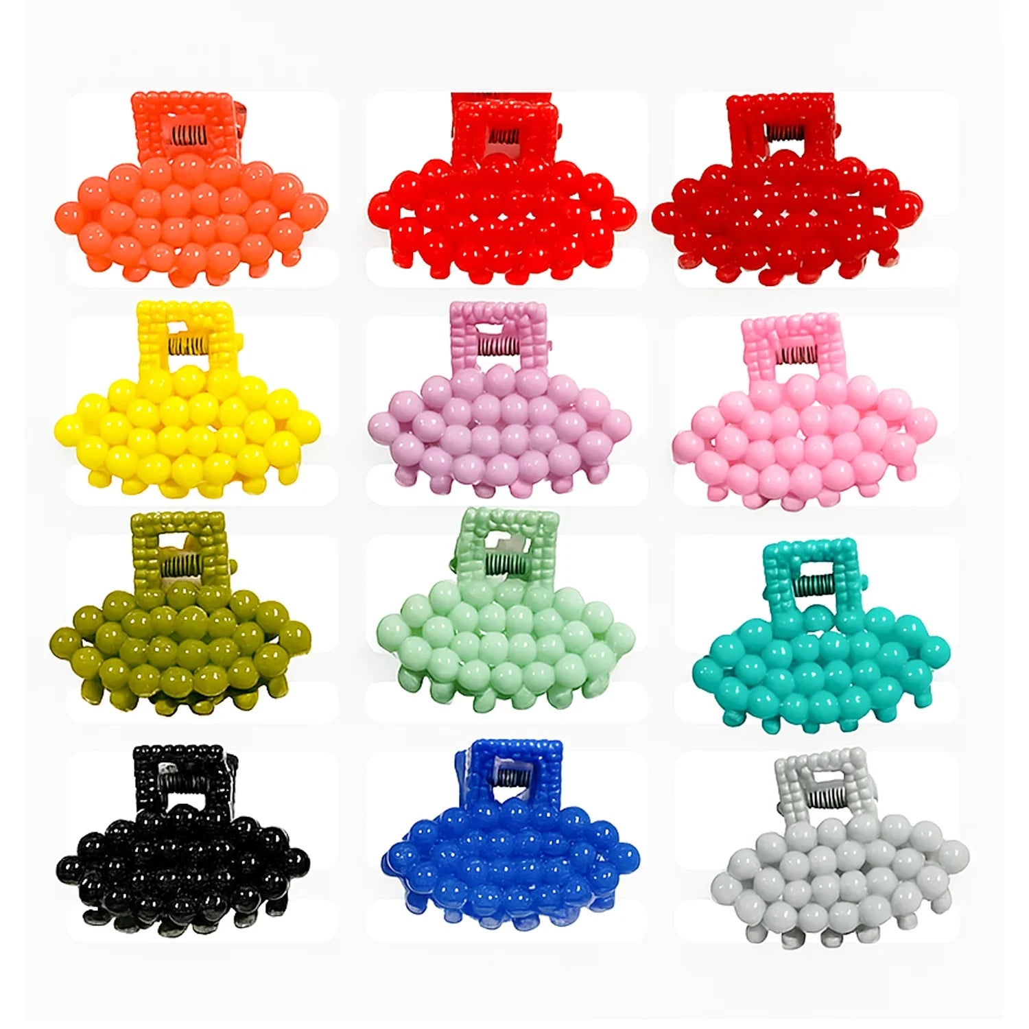 مشابك مخالب الشعر ذات التصميم الفريد - 12 قطعة (C130)