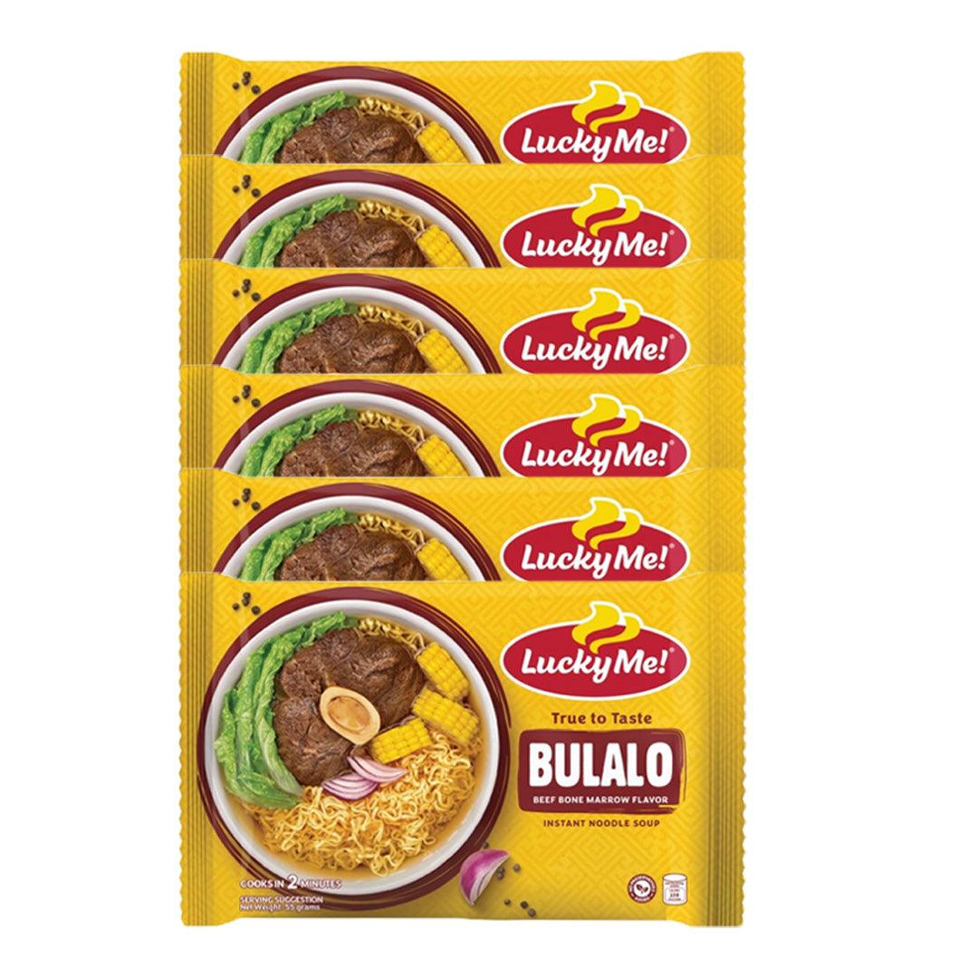 Lucky Me Instant Noodles Soup Bulalo - 55g (5+1) Offer