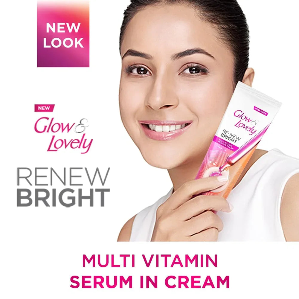 Glow & Lovely Re-New Bright Multi Vitamin Serum in Cream - 80g