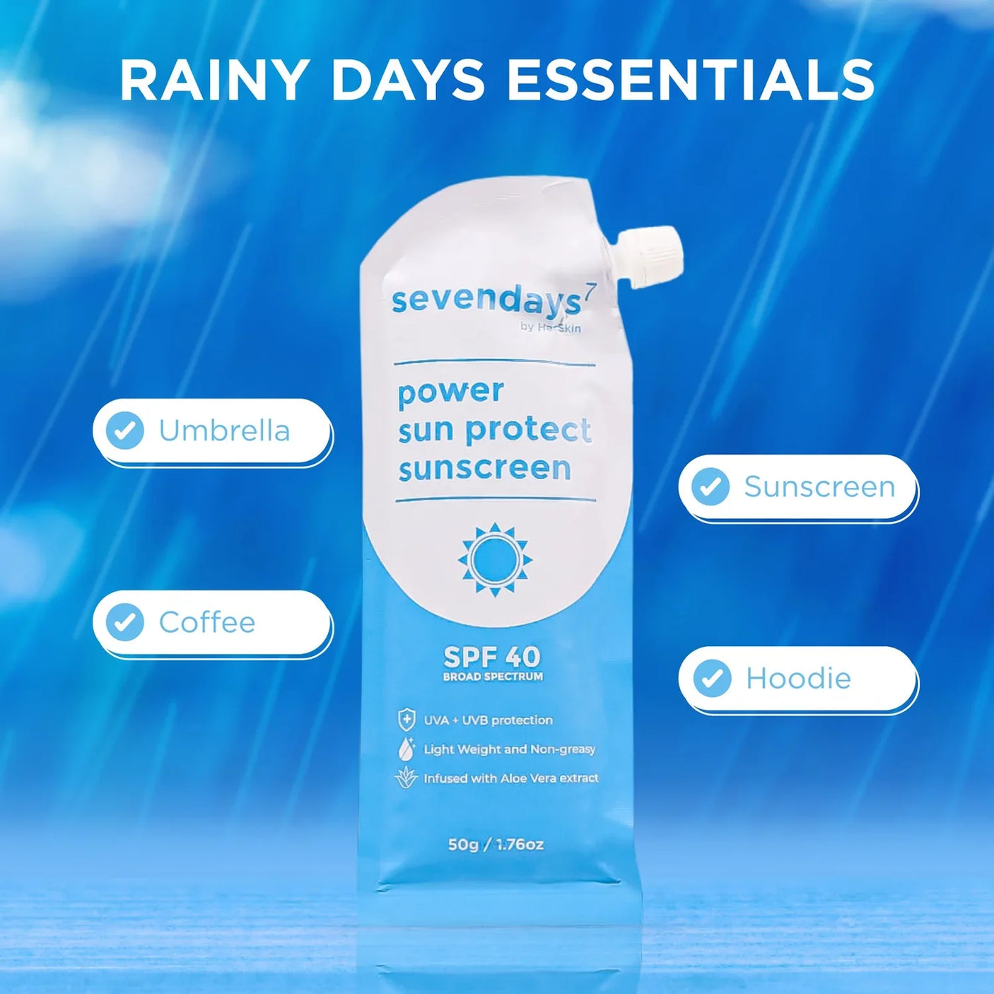 HerSkin Sevendays Sunscreen SPF 40 - 50g