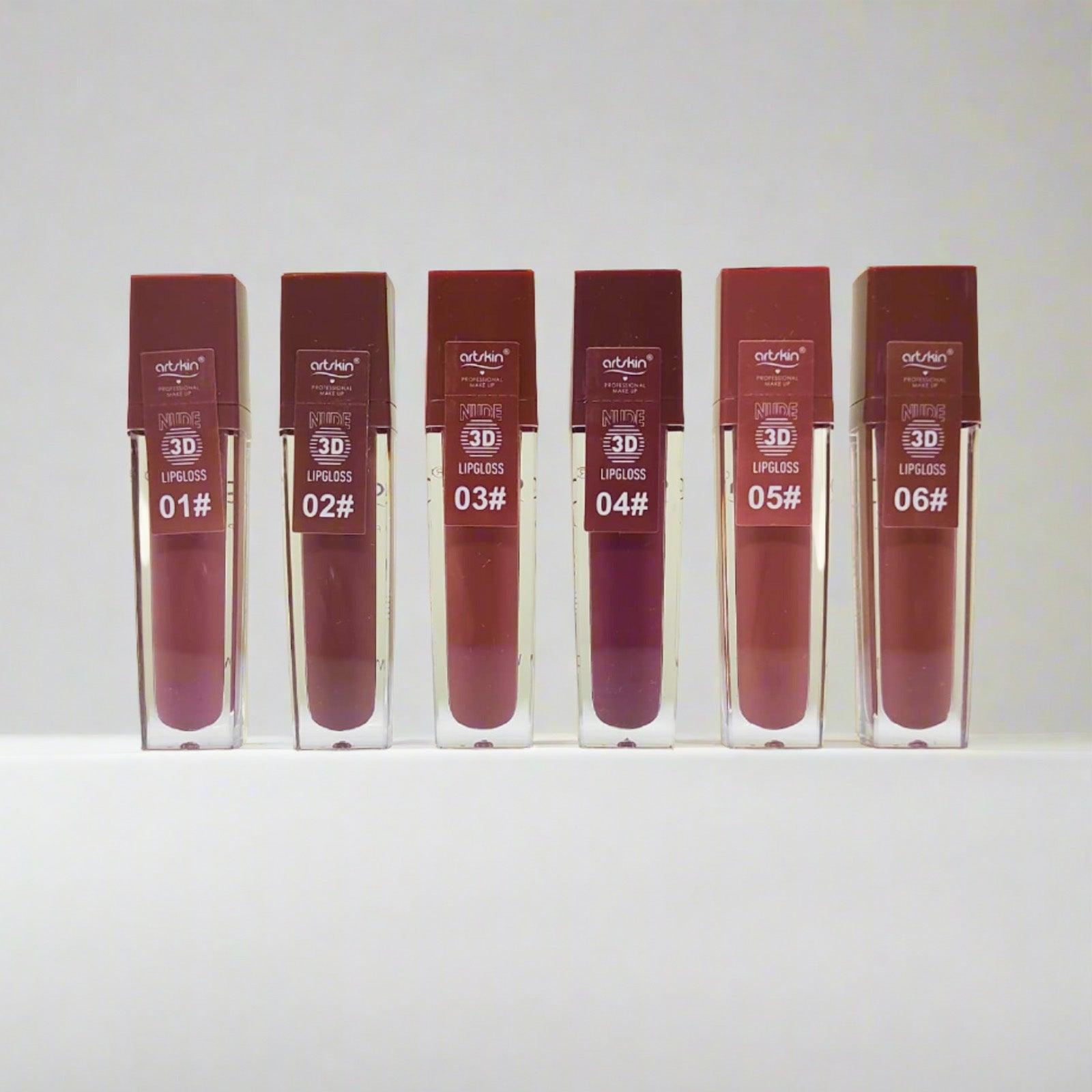 Artskin 3D Matte Lip Gloss - 6 Pcs