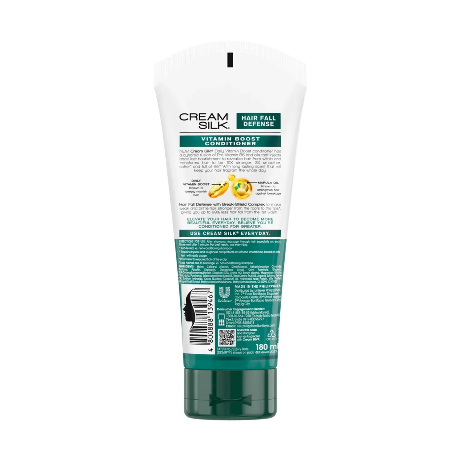 Cream Silk Hair Fall Defense Conditioner - 180ml (Philippines)