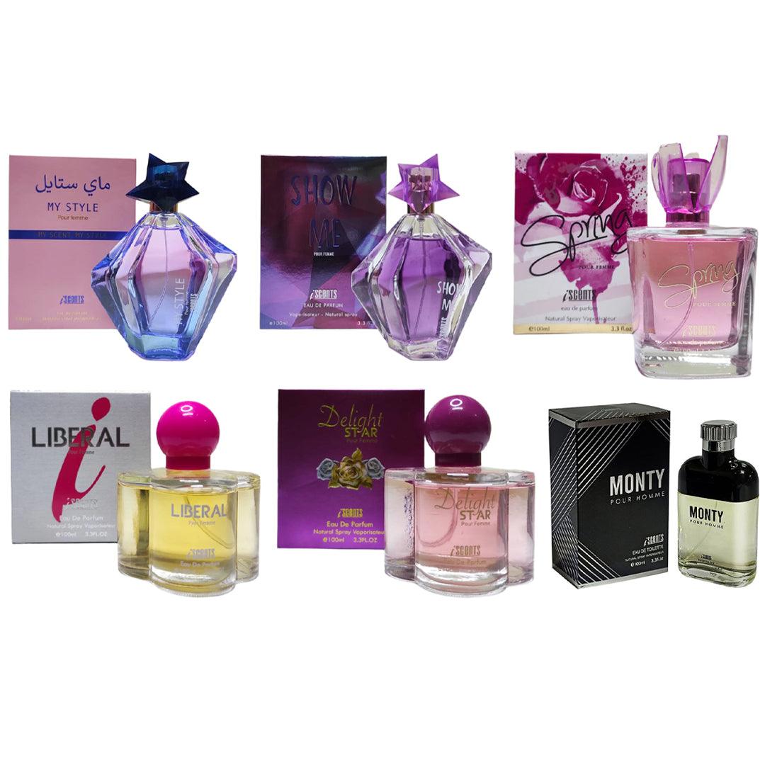 Popular Women Perfumes 100ml × 6 Pcs (PR-61)