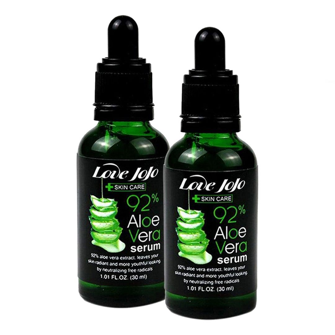 Love JoJo Skin Care Aloe Vera Serum (Black) - 30ml × 2Pcs (Offer)