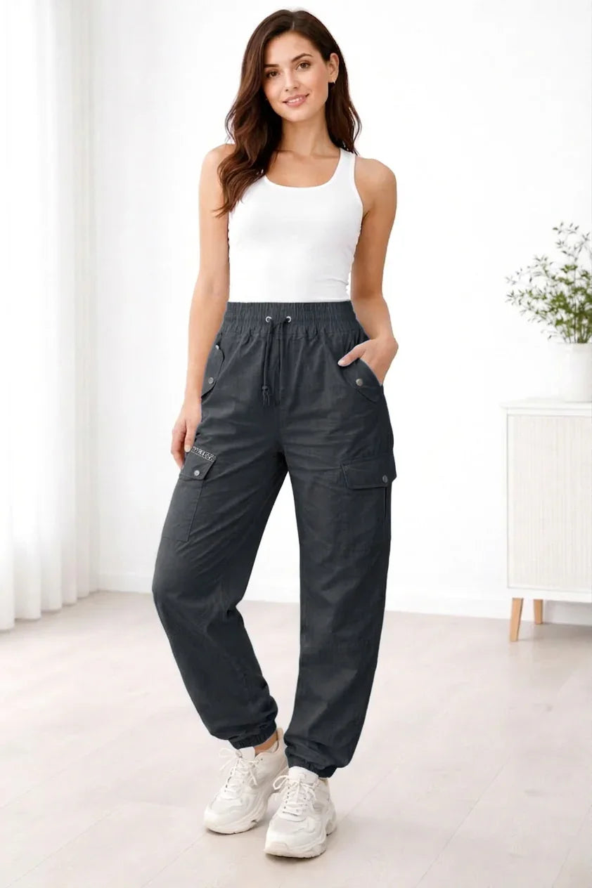 Women's Cargo Pant with Adjustable Drawstring SZW-946