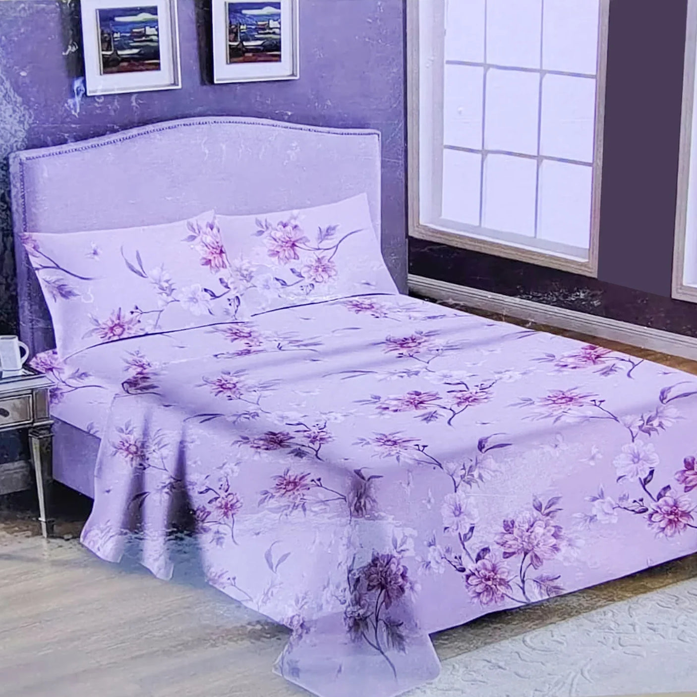 Active High Quality Bed Sheet With One Pillow Cover - 150 x 230 CM