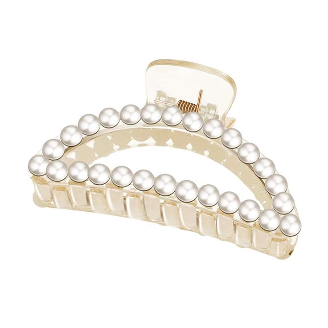Large Pearl Jaw Clamp Hair Claw Clips - 3 Pcs (C103)