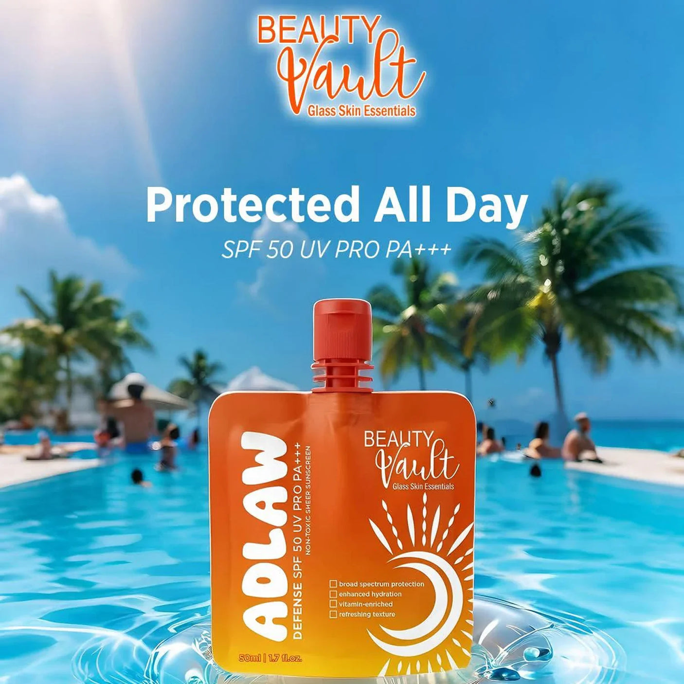 بيوتي فولت أدلو ديفنس أدلو ديفنس SPF 50 UV Pro PA+++ - 50 مل
