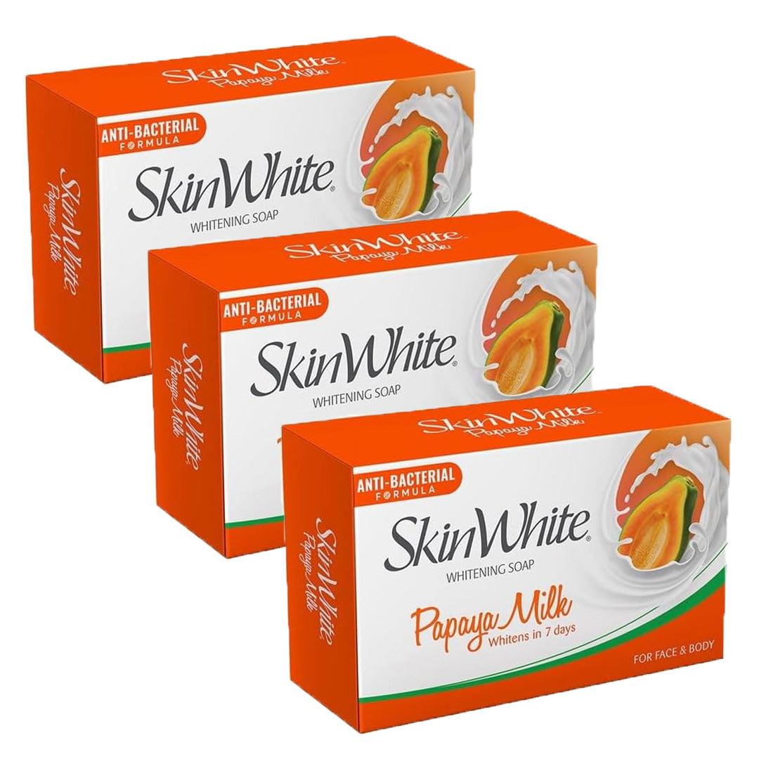 SkinWhite Papaya Milk Brightening Soap 3Pcs × 90g