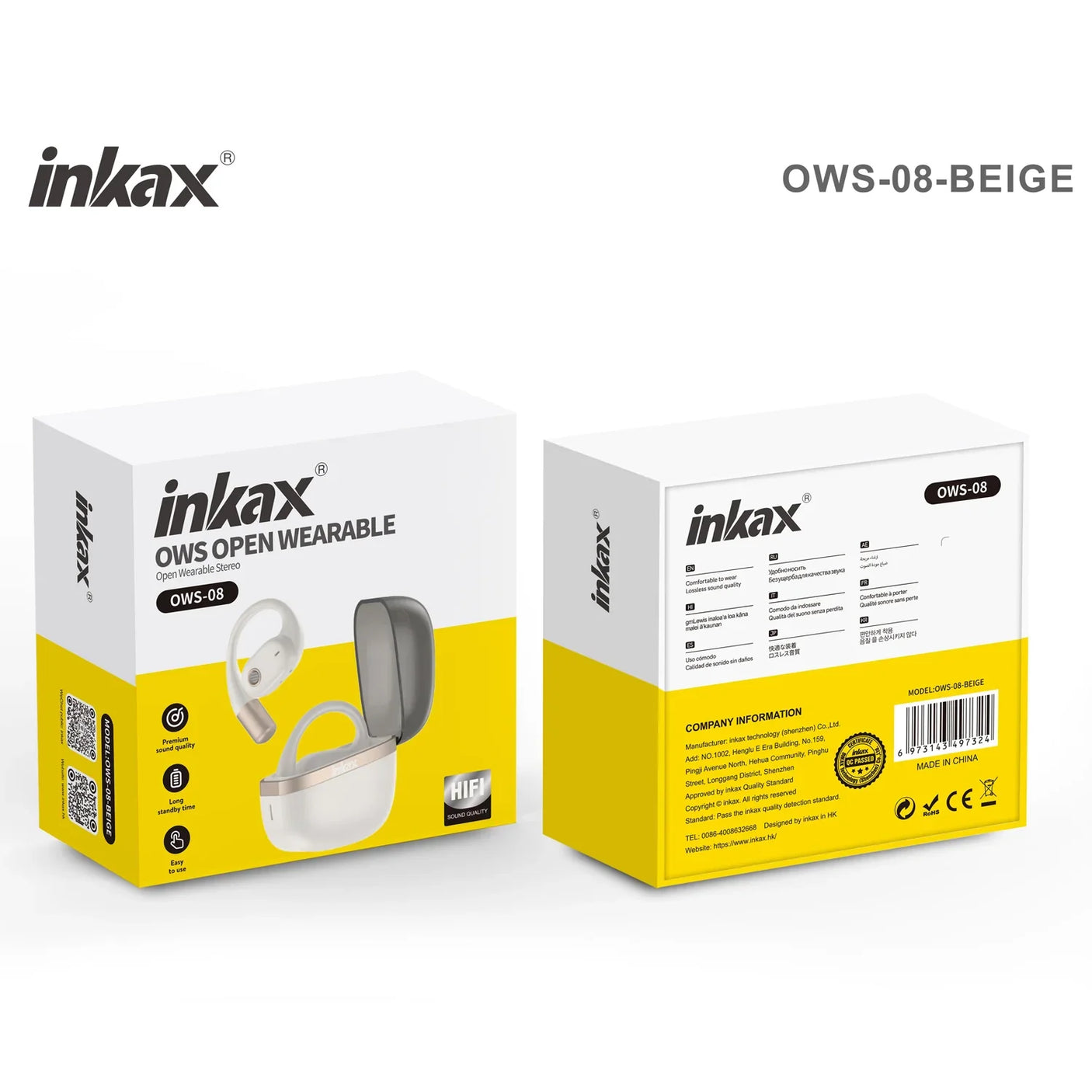 inkax OWS Open Wearable Earbuds OWS-08