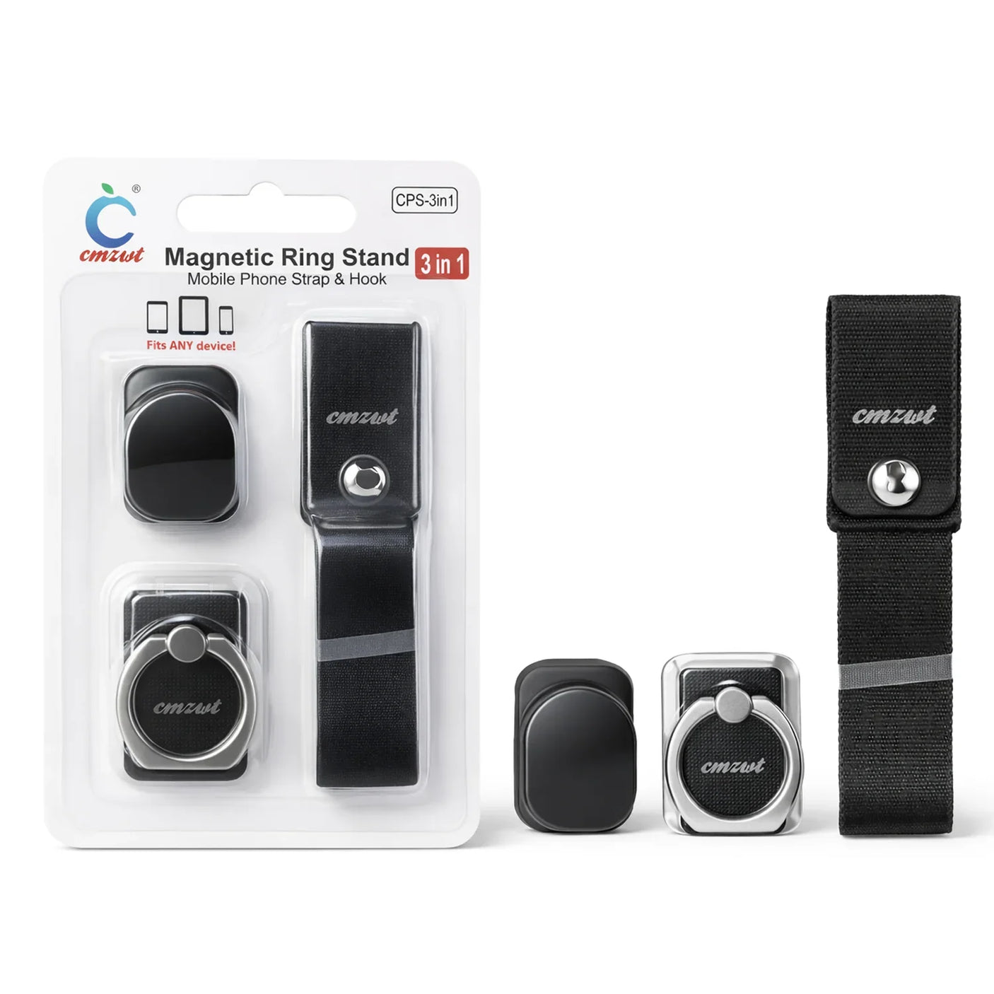 CPS 3 In 1 Mobile Phone Magnetic Ring Stand