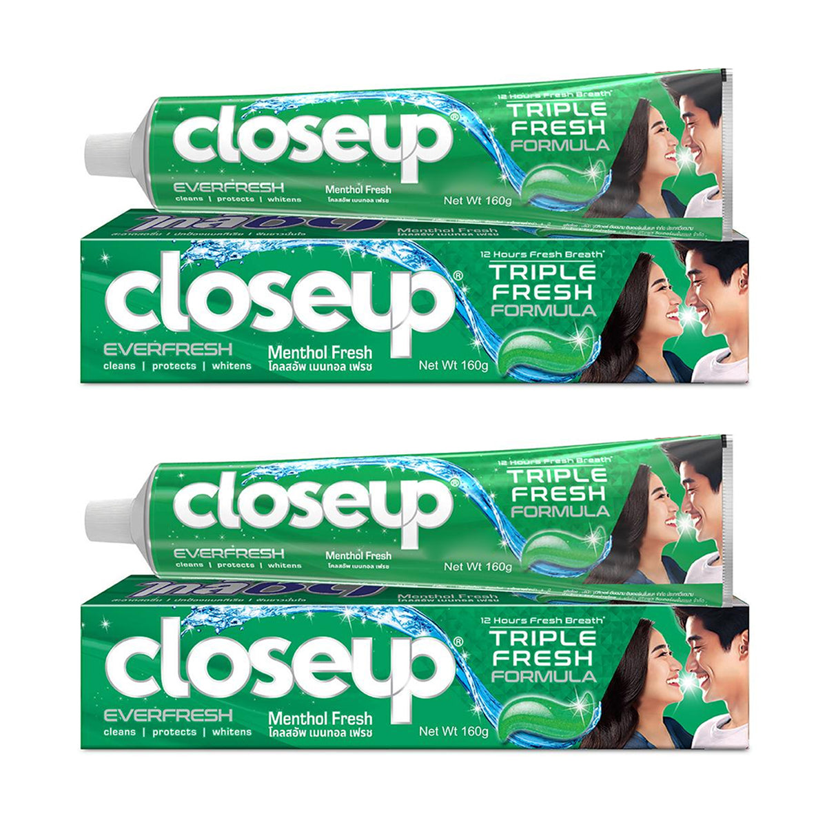Closeup Everfresh Anti-Bacterial Toothpaste Menthol Fresh - 160g (1+1) Offer