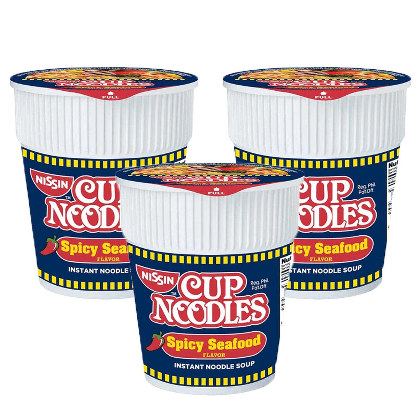 Nissin Cup Noodles Spicy Seafood 60g (2+1) Offer