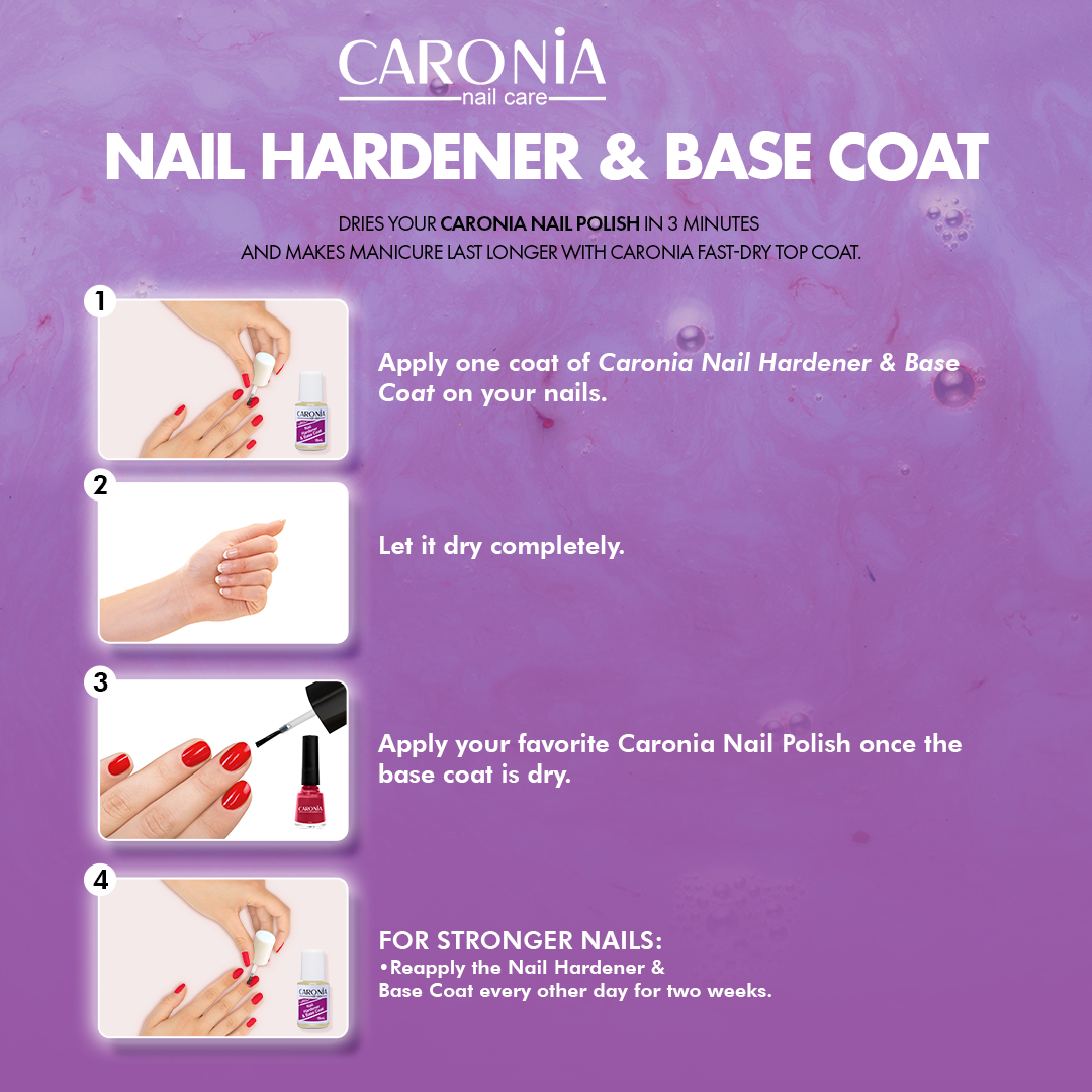 Caronia Nail Care Nail Hardener & Base Coat - 30ml