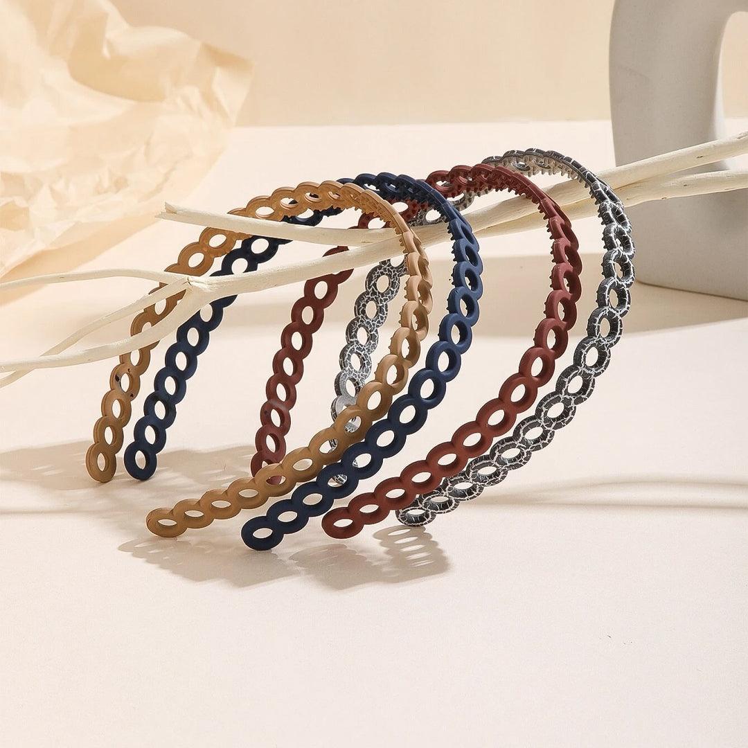Non-Slip Circle Design Headbands Assorted Color - 1 Pcs (KT-217B-424)