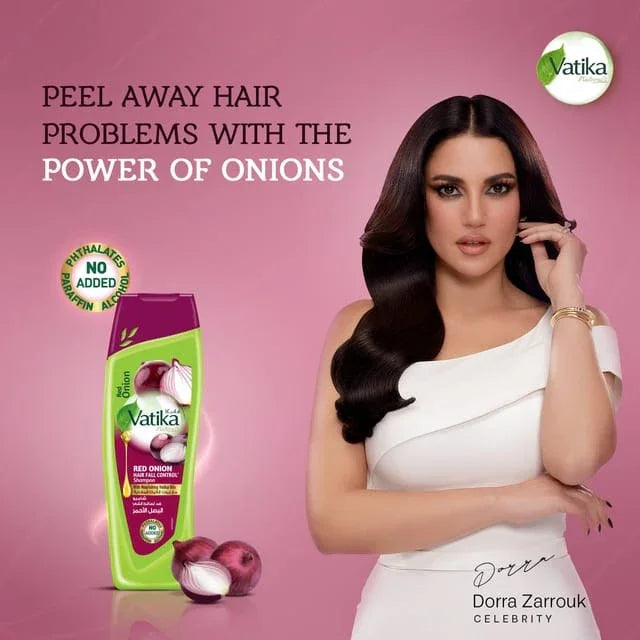 Vatika Naturals Red Onion Hair Fall Control Shampoo - 400ml