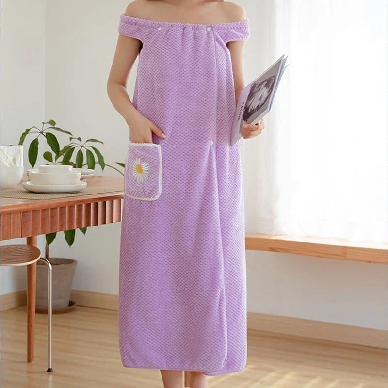 Sleeveless Quick-Dry Wearable Bath Towel