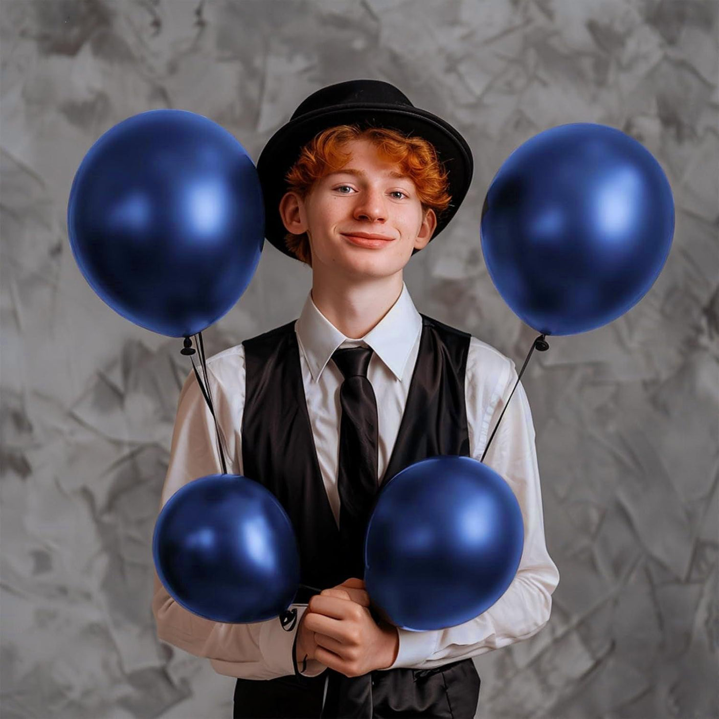 Birthday Party Decoration Balloons Navy Blue - 10 Pcs