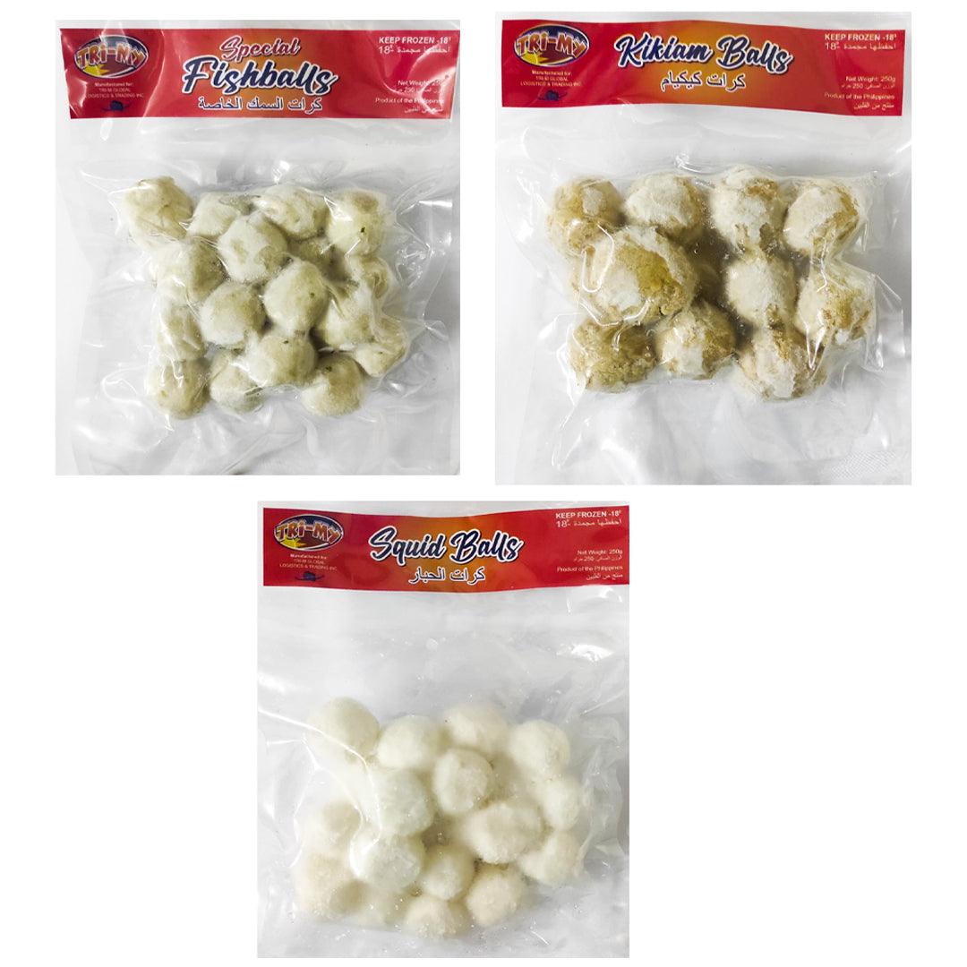 Tri-My (Squid ,Special Fish, Kikiam Balls) 250g - Frozen (Combo Offer)