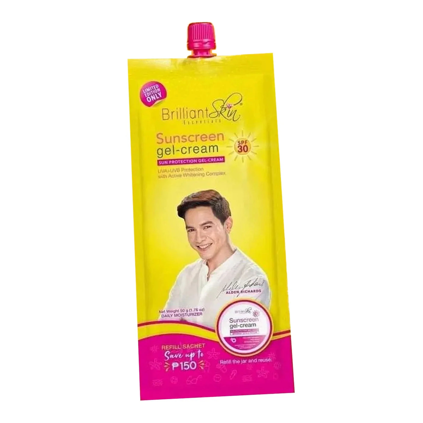 كريم جل واقي من الشمس من بريليانت سكين كير بعامل حماية من الشمس SPF30 - 50 جم