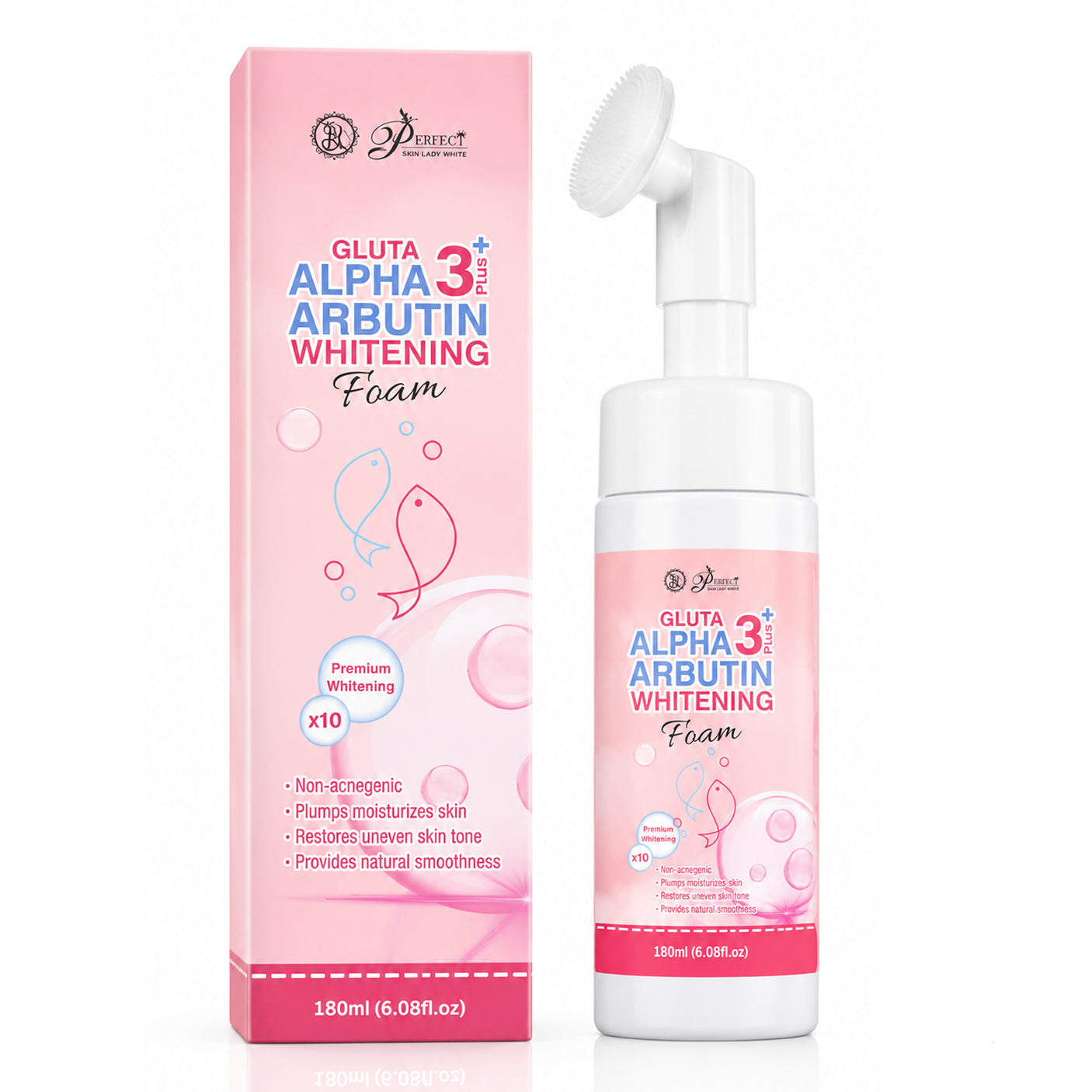 Perfect Skin Lady Gluta Alpha Arbutin 3 Plus Facial Foam Cleanser - 180ml