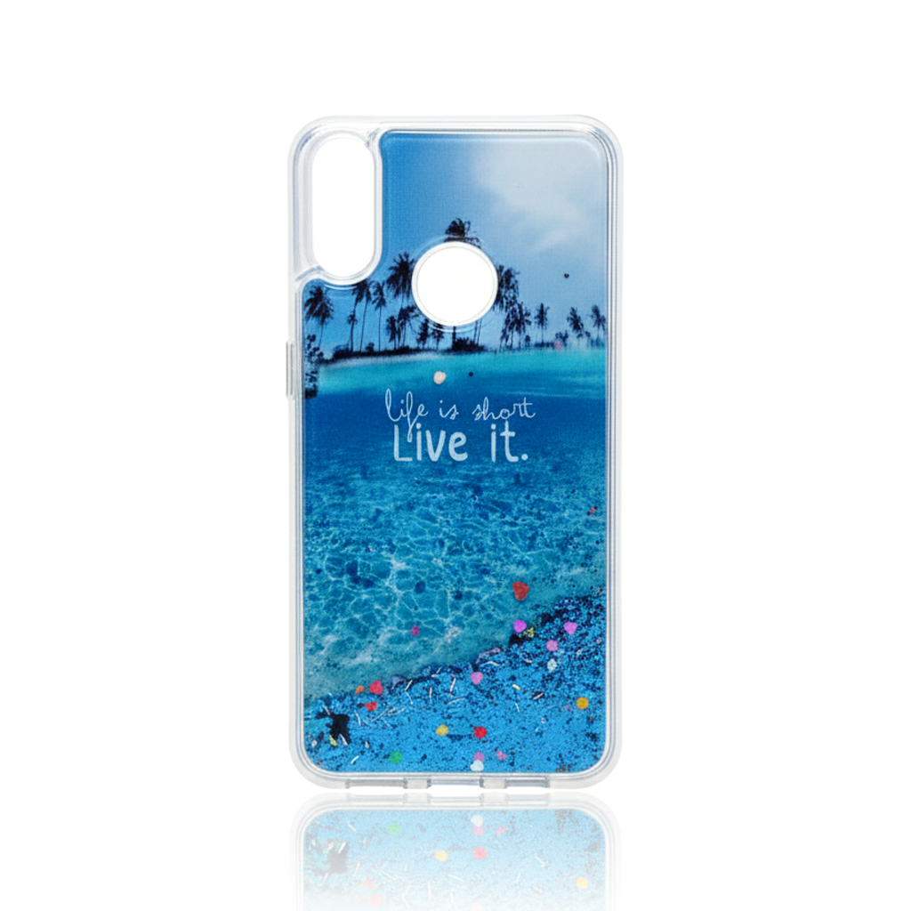 غلاف أزياء سامسونج A10S A10S جليتر غطاء أزياء لامع