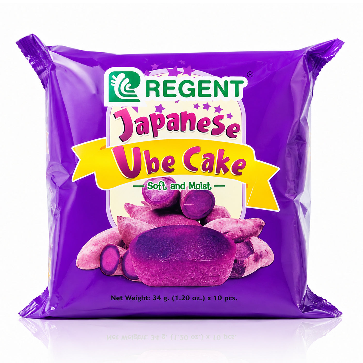 Regent Japanese Ube Cake - 34g x 10 Pcs