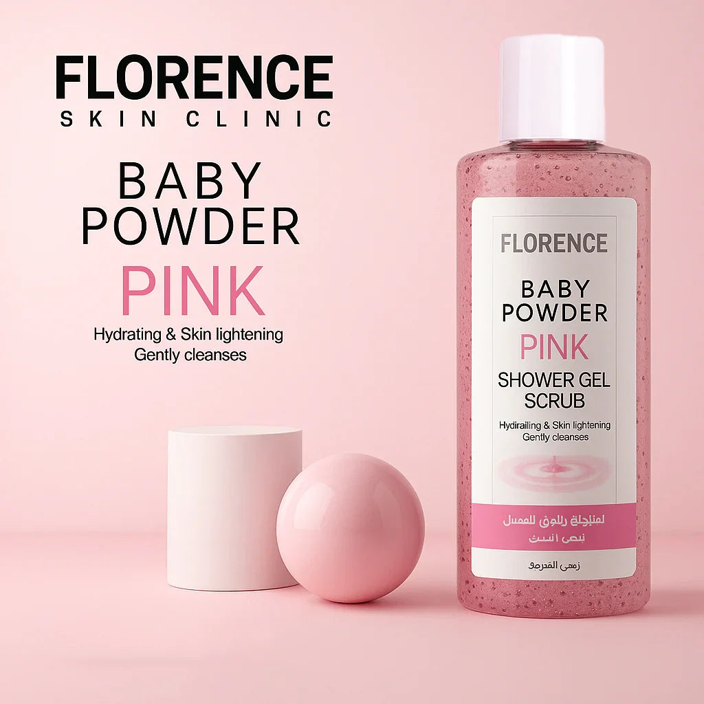 Florence Baby Powder Pink Shower Gel Scrub - 500ml