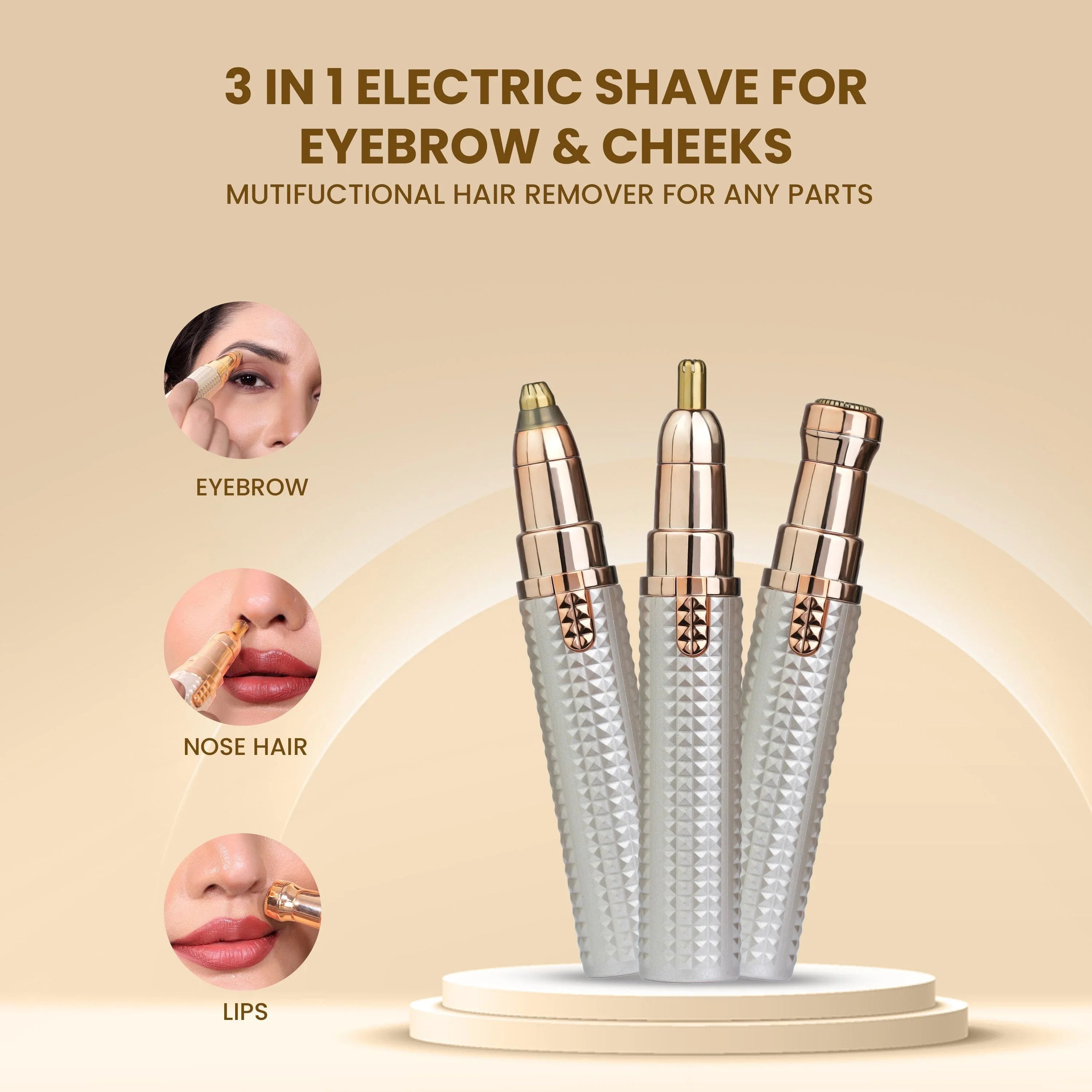 Multifunctional 3 in 1 Hair Remover & Eyebrow Trimmer ZL-806