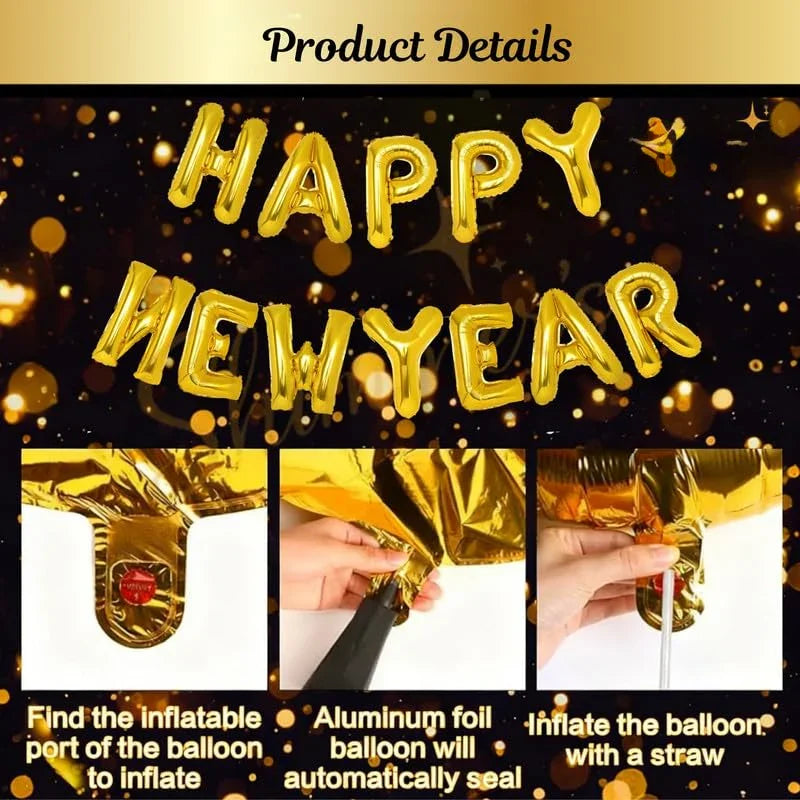 Happy New Year Balloon Decoration - 159