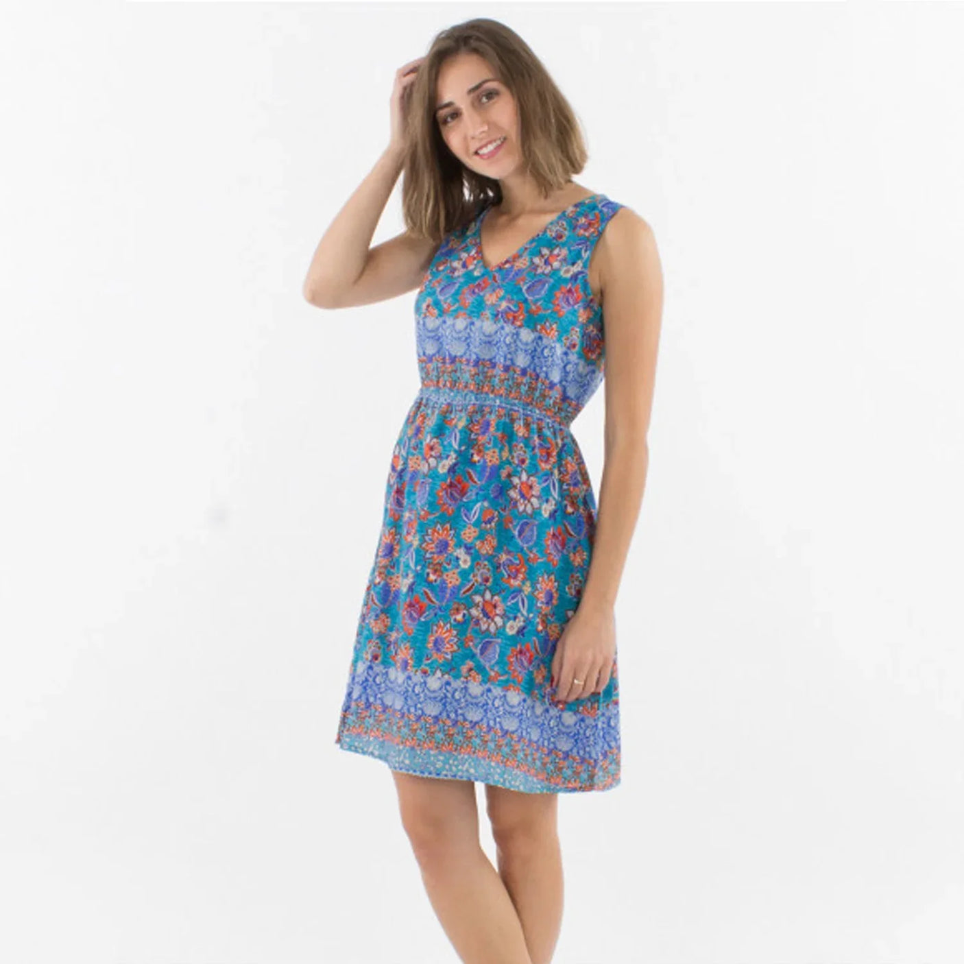 Women’s Floral Sleeveless Casual Dress