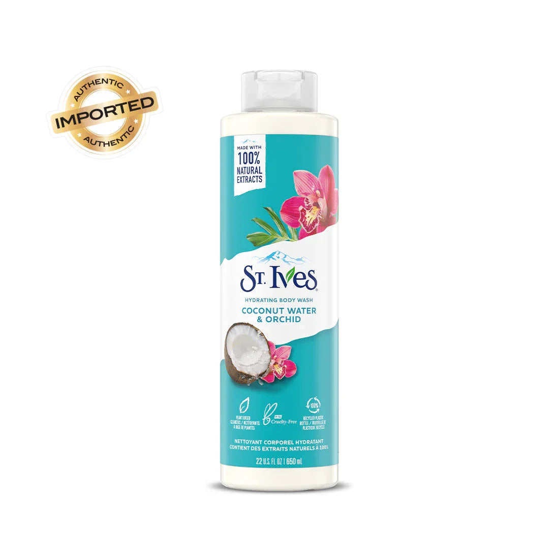 St Ives Coconut Water & Orchid Body Wash - 650ml