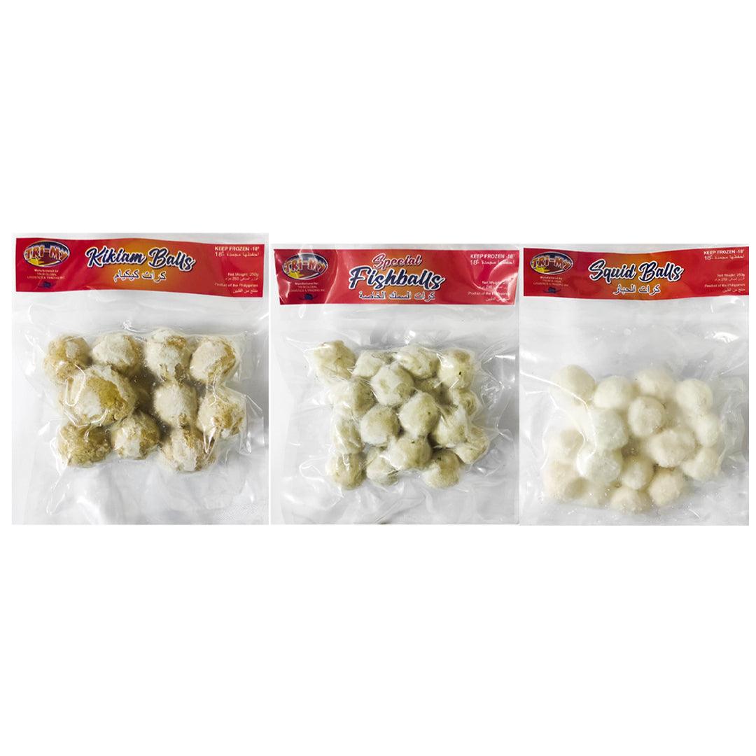 Tri-My (Squid ,Special Fish, Kikiam Balls) 250g - Frozen (Combo Offer)