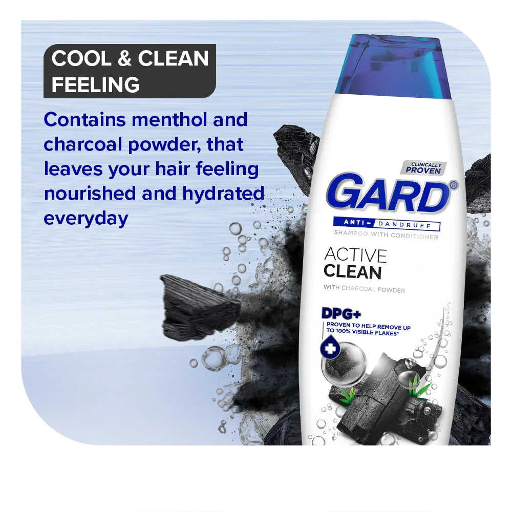 Gard Anti-Dandruff Active Clean Shampoo - 170ml