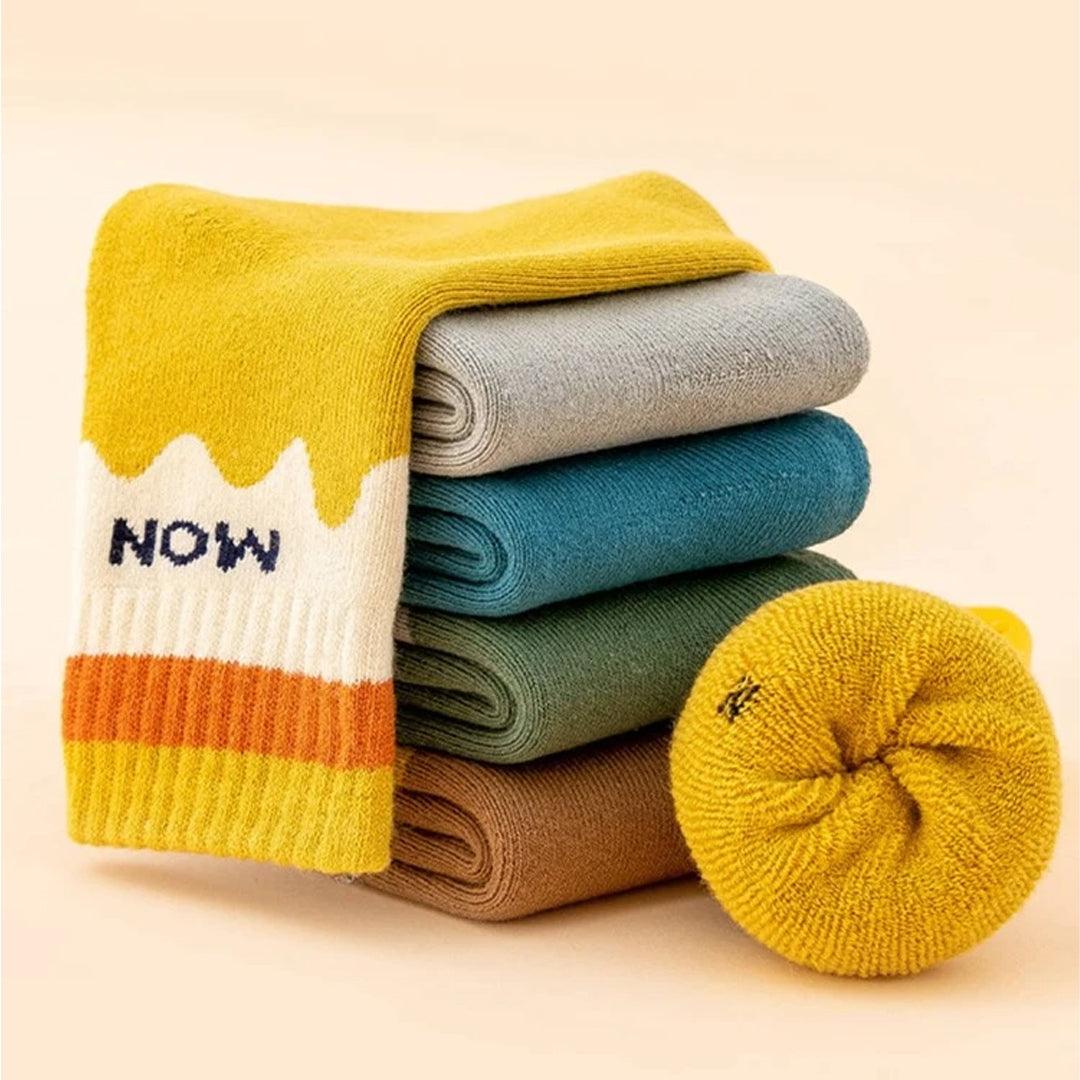 Premium Quality Breathable Warm Cotton Socks 3 Pairs F-01