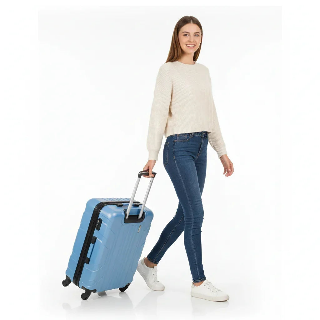 Horizon Luggage Bag 24 Inch Check-in Luggage Trolly - Blue
