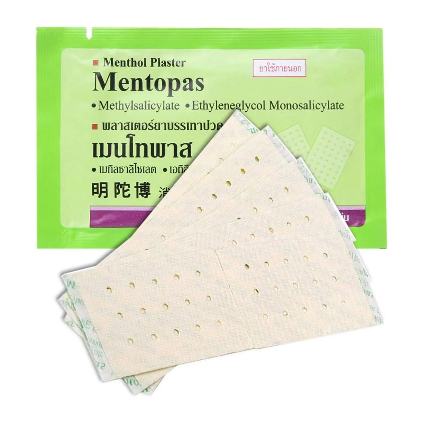 Mentopas Pain Relief Plaster - 10 Sheets