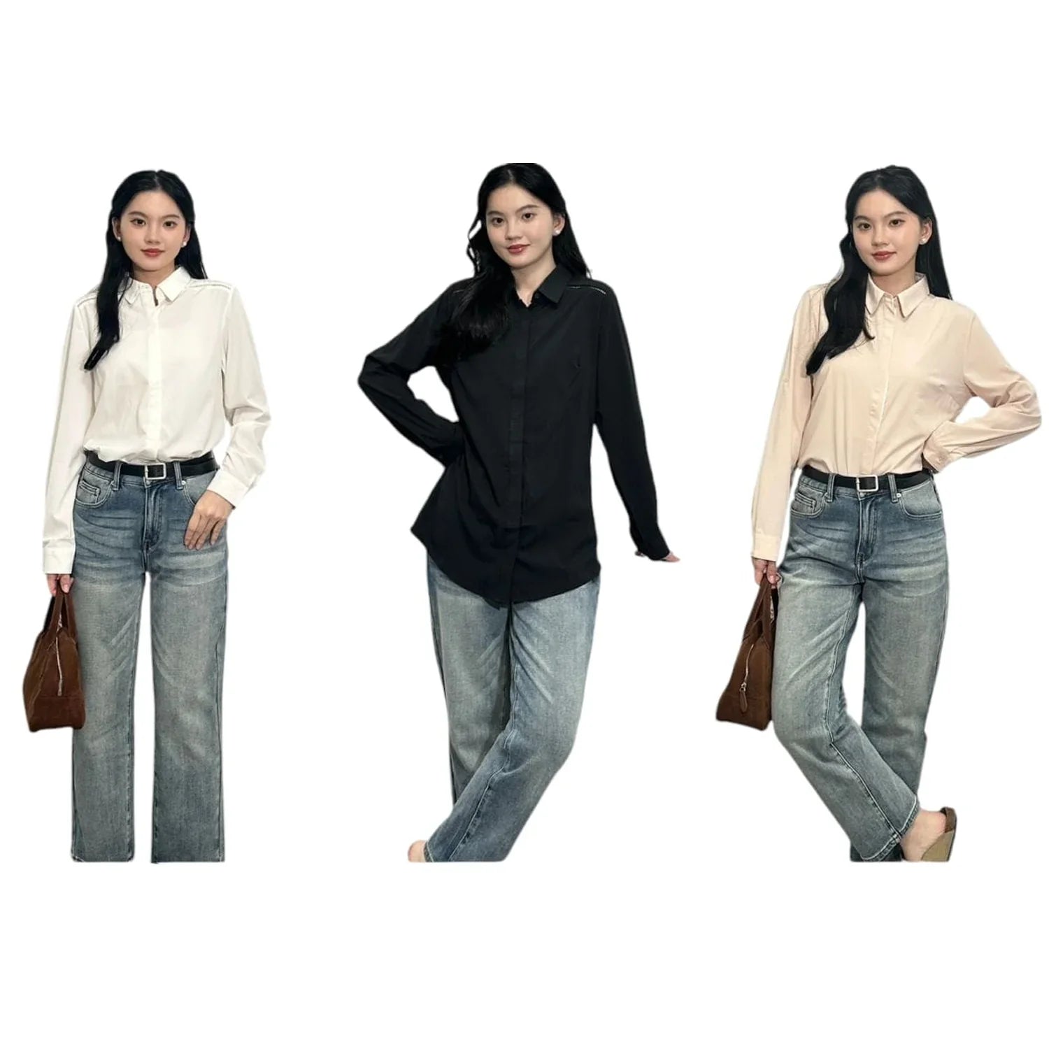 Stylish Attractive Look Korean Fashion Women Shirts - SPI-WCWS3