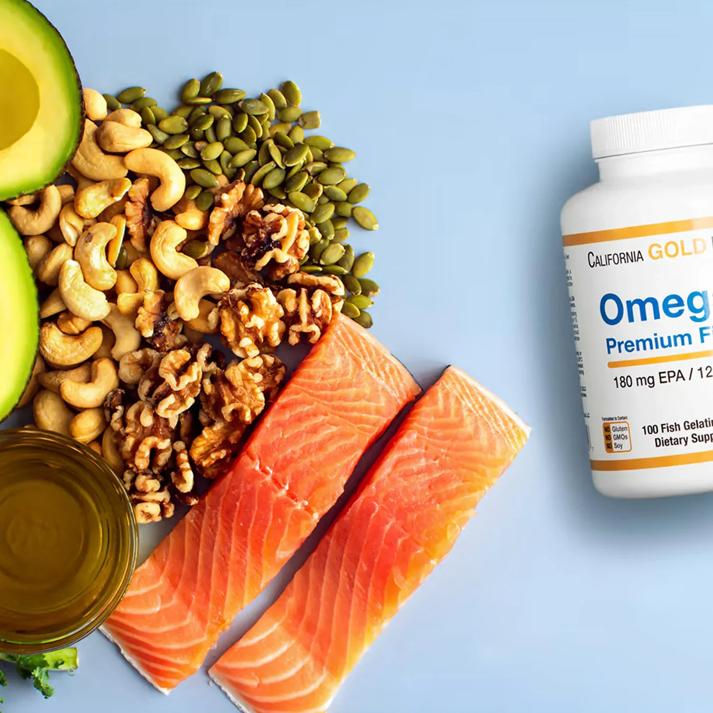 California Gold Nutrition Omega-3 Premium Fish Oil - 100s