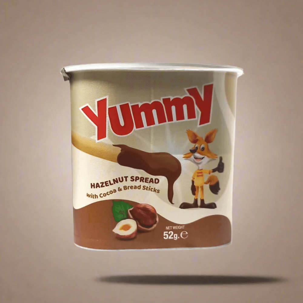 Yummy Hazelnut Spread With Cocoa & Bread Sticks - 52g