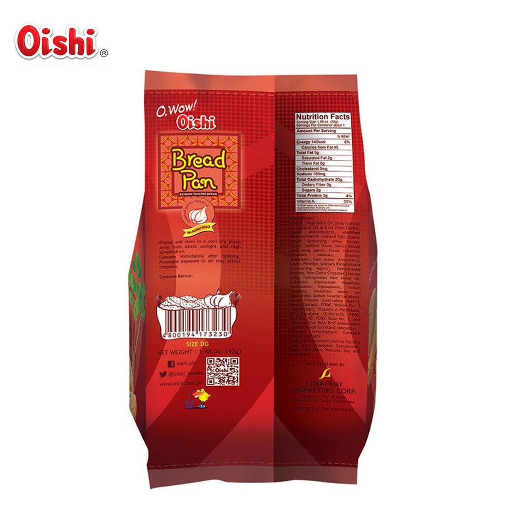 Oishi Bread Pan Toasted Garlic 42g x 4 Pcs (Offer)